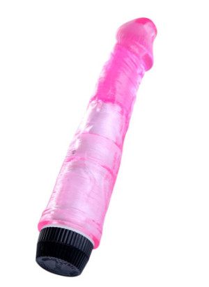 Vibromasseur 20 cm Jelly rose - YOJ-027PK